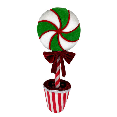 Candy Cane Topiary Pot 49cm