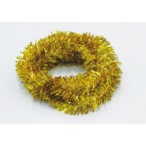 Wired PVC Tinsel Gold 5m