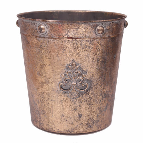 Antique Gold Bucket 20cm