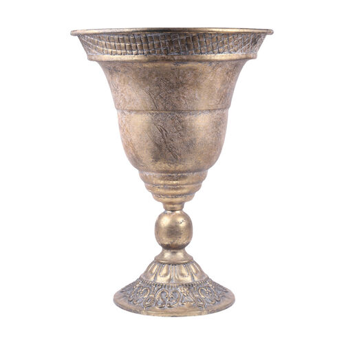 Antique Gold Metal Planter 53cm