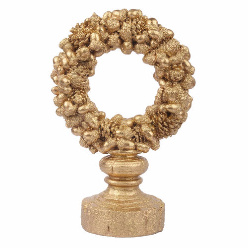 Gold Wreath on Stand 31cm