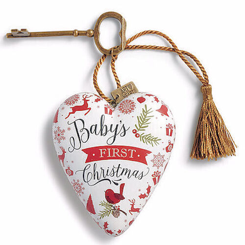 Baby's First Christmas Art Heart