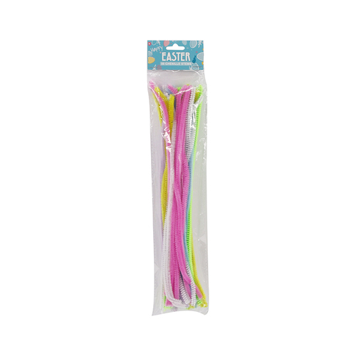 50pk Easter Chenille Stem 30cm