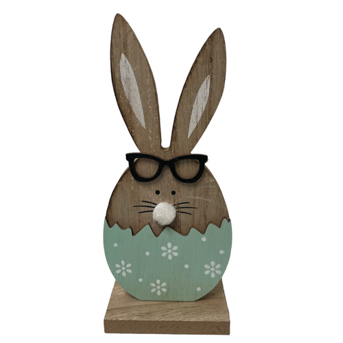 Bunny in Green Egg 17cm