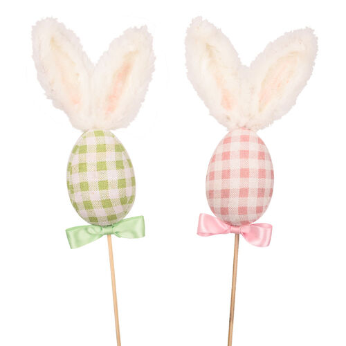 Bunny Ears Egg Pick 16cm Mint or Pink
