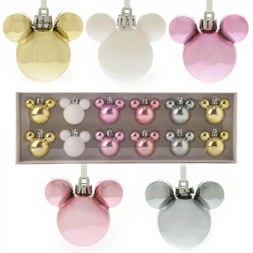 Minnie Christmas Blush Baubles 12pc Set