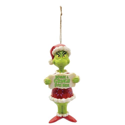 Beware a Grinch Hanging 13cm