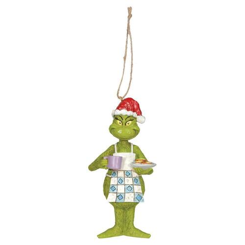 Grinch In Apron with Cookies Hanging 13cm