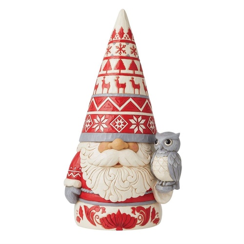 Nordic Gnome w. Owl 52cm