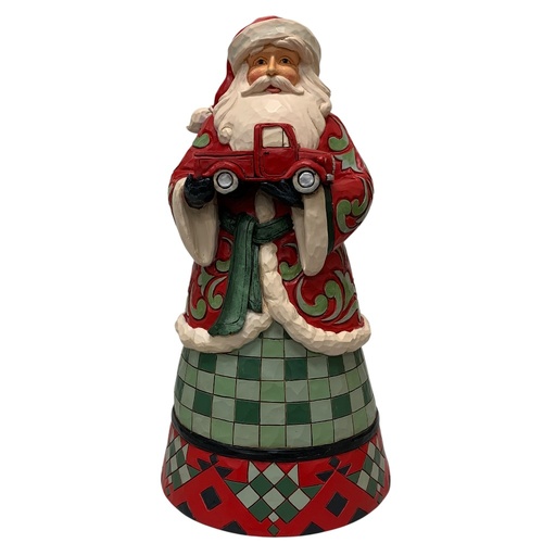 Santa w. Toy Train 25cm