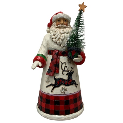 Santa w. Sisal Tree 21cm