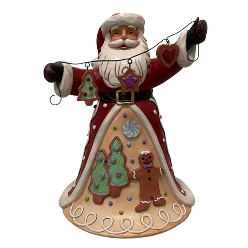 Santa w. Cookie Garland 22cm