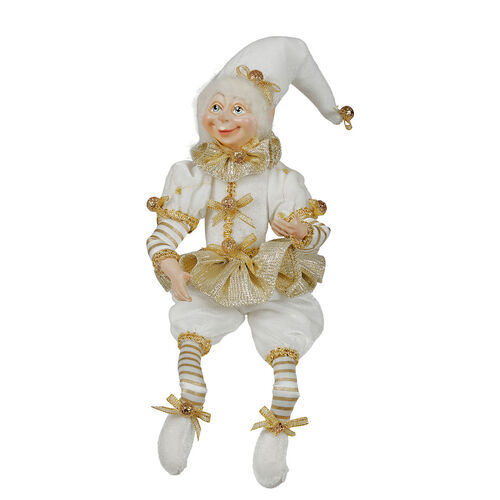 Lucinda Eldin White/Gold Elf 35cm