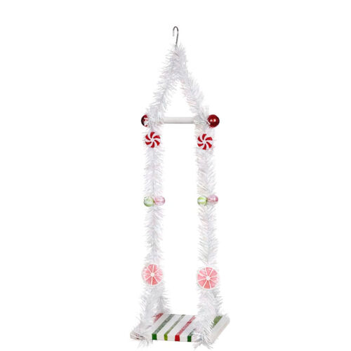 Single Elf Swing 41cm Candy & White