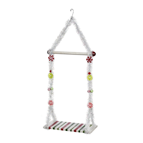 Double Elf Swing 62cm Candy & White
