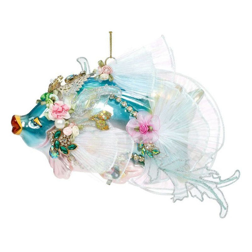 Jewel Blue Fish Hanging Ornament