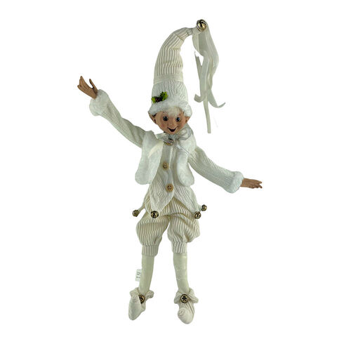 RAZ Holiday Homestead White Elf Boy 40cm