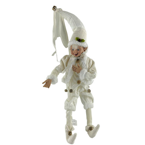 RAZ Holiday Homestead White Elf Girl 40cm