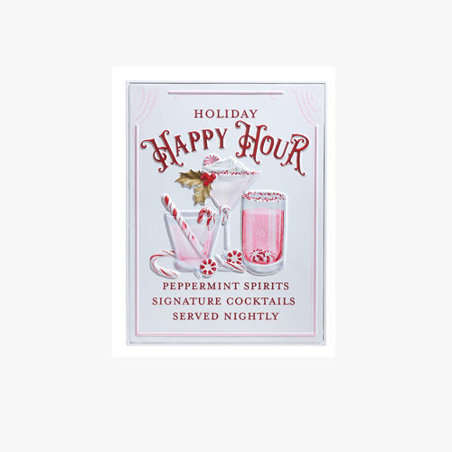 RAZ Holiday 'Happy Hour' Embossed Wall Art 46cm