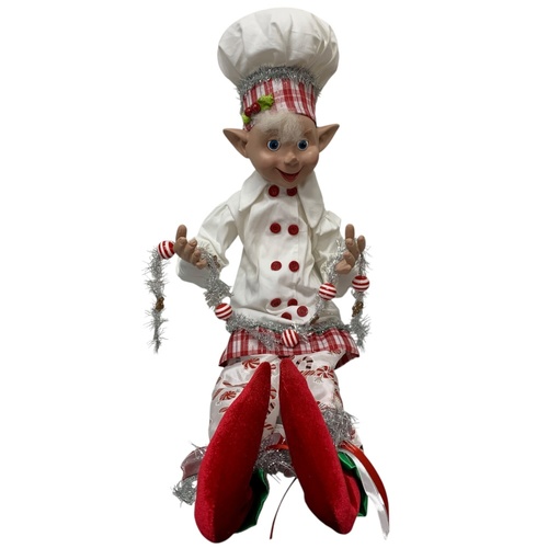 Candy Posable Elf Garland 76cm