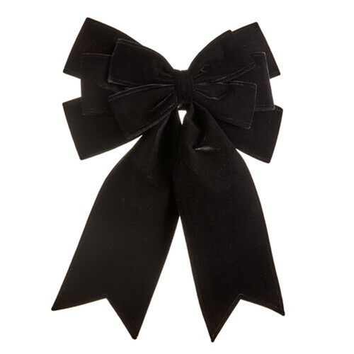 Black Velvet Bow 56cm