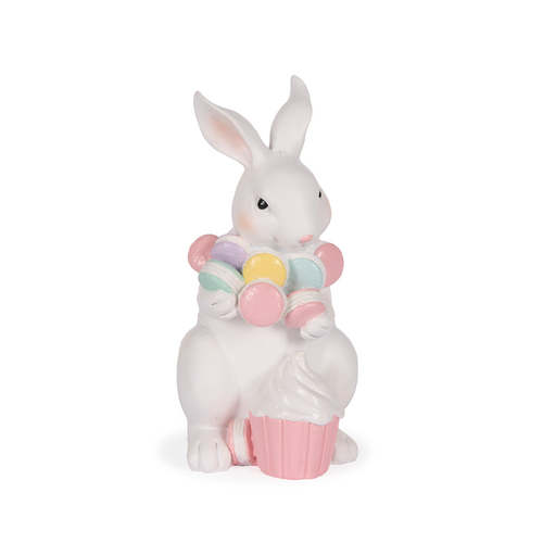 Macaron Bunny w. Cupcake 19cm