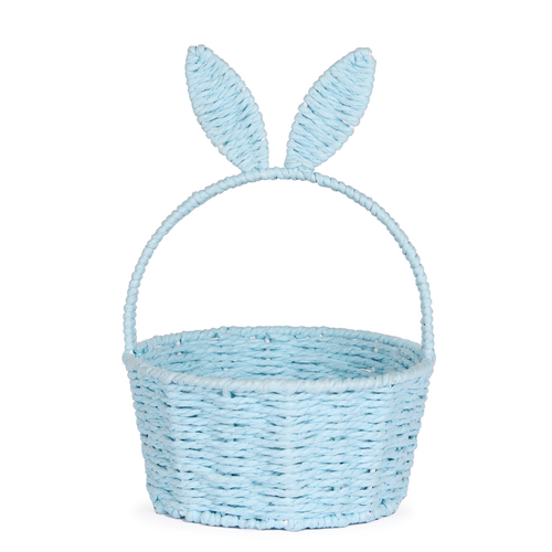 Bunny Ears Basket Blue 30cm