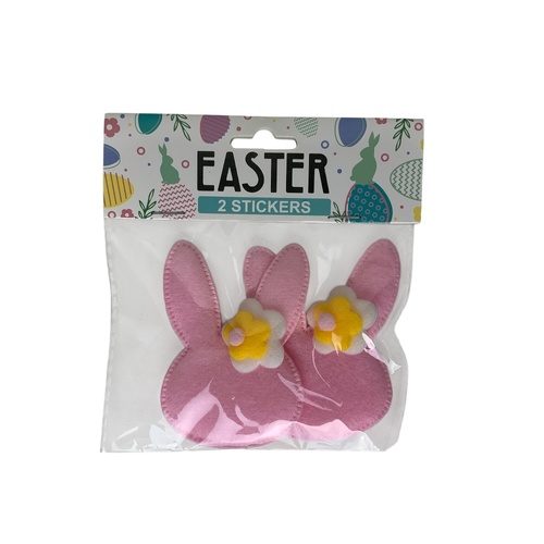 Easter Stickers Pink Bunny 