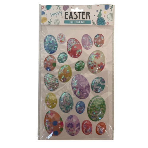 Puffy Stickers w/ Confetti 21pk