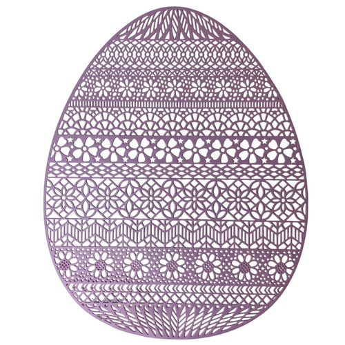 Easter Egg Placemat Purple 38cm