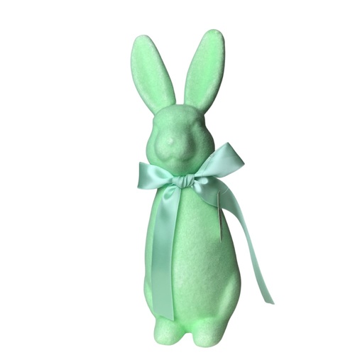 Flocked Bunny Mint 38cm