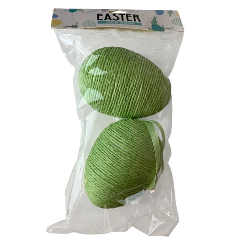 Hanging Eggs Green 10cm