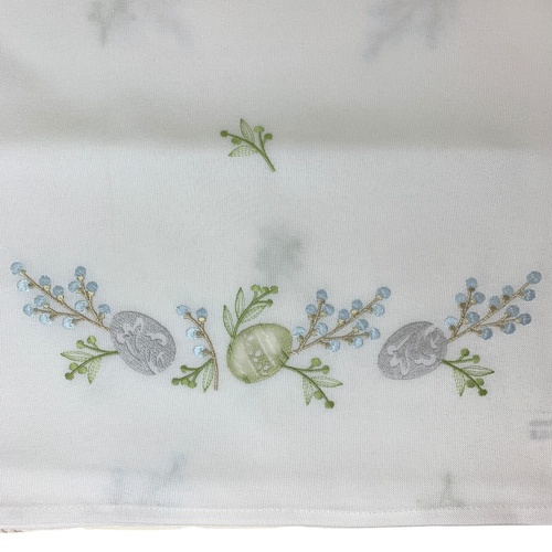 Embroidered Easter Egg Runner 1.7m