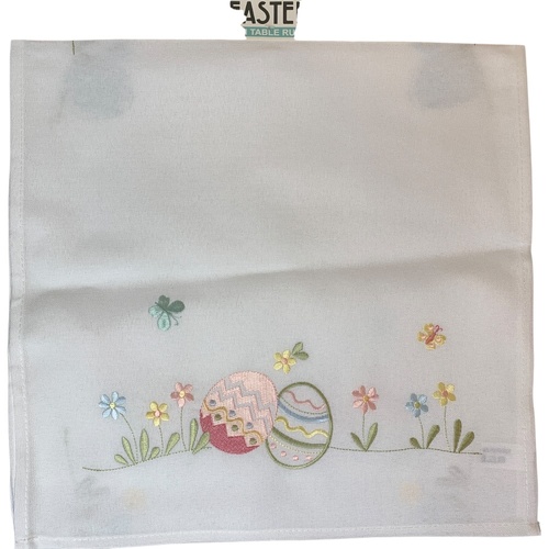 Embroidered Flower Egg Runner 1.7m