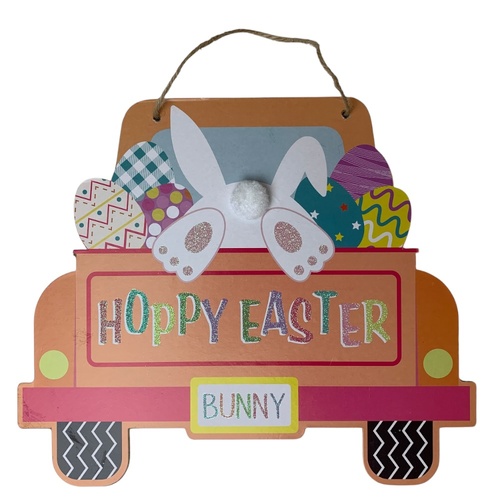 Easter Sign Car Orange 31cm