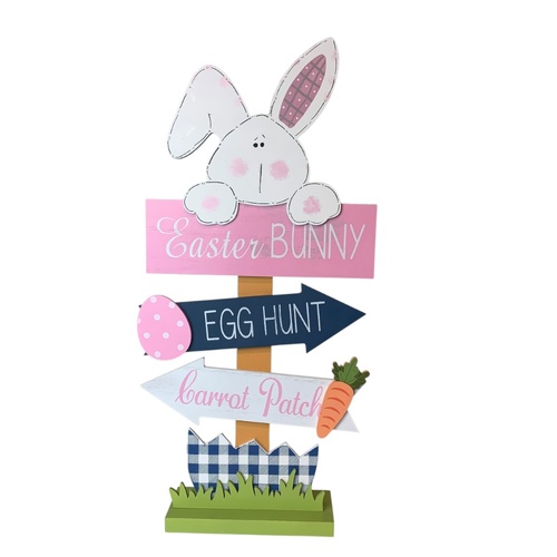 Bunny Egg Hunt Sign 58cm
