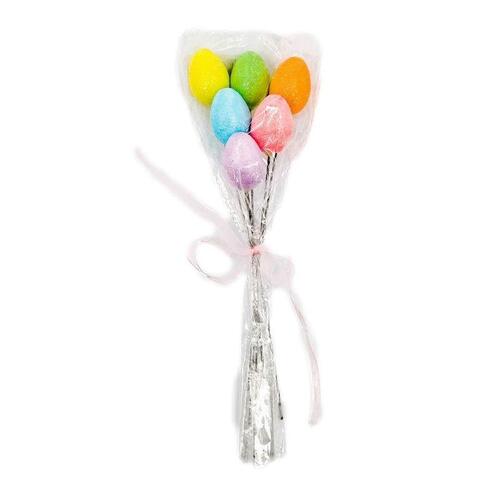 Easter Egg Pick 6pk 4cm