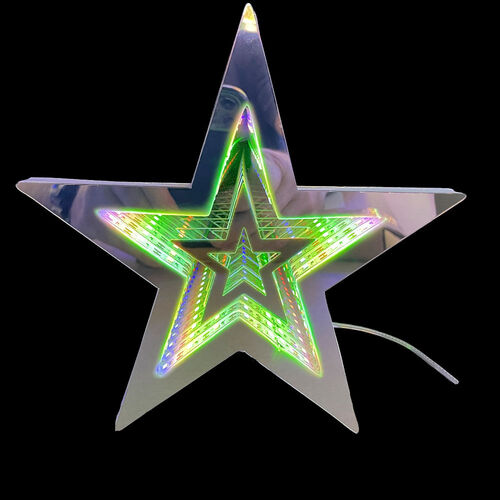 Infinity Tree Top Star Multicolour 20cm
