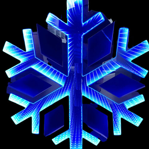 Infinity Hanging Snowflake Large Blue 60cm