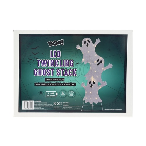LED Twinkling Ghost Stack 100cm