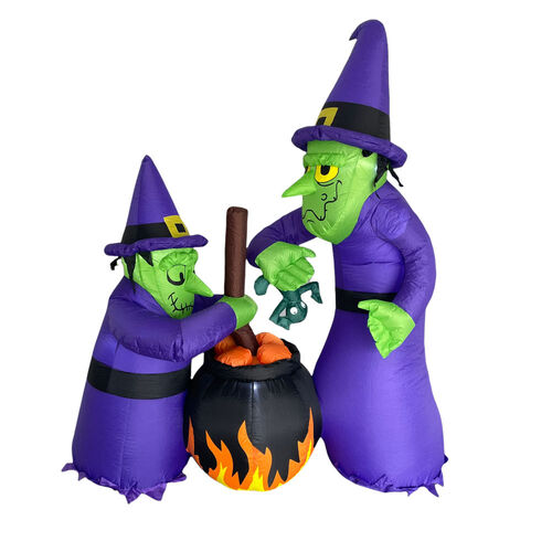 Inflatable LED Witches 183cm