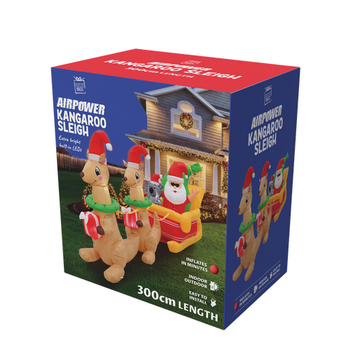 Inflatable Kangaroo Sleigh 300cm