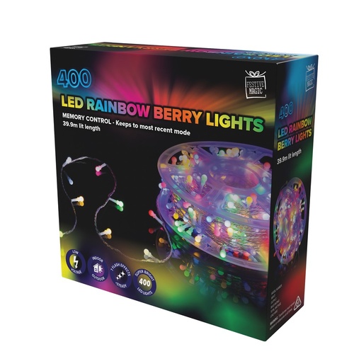 LED 400 Rainbow Berry Lights Reel