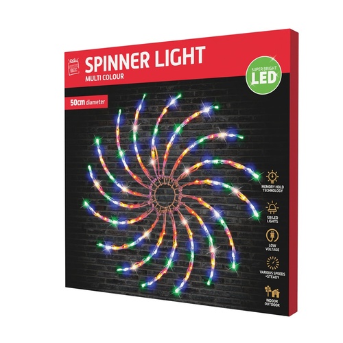 LED Multicolour Spinner Wheel 50cm