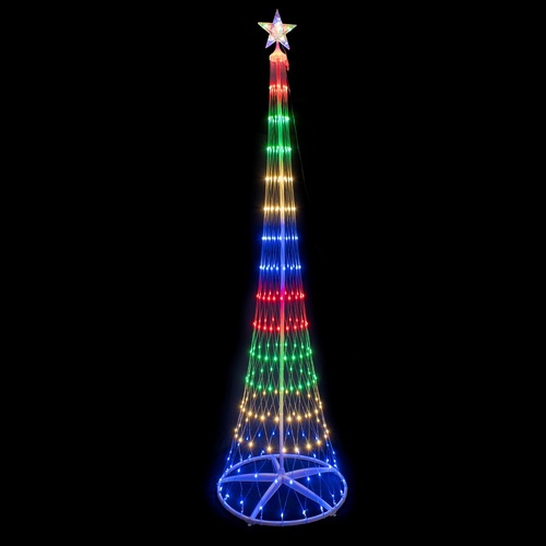 LED Net Light Rocket Tree Multicolour 240cm