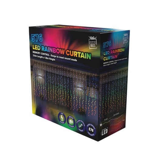 LED Rainbow Curtain 360cm
