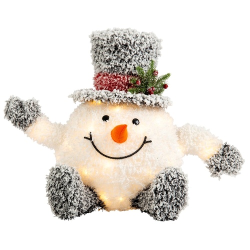 LED Frosty Snowman w. Top Hat 57cm