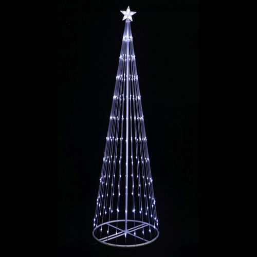 LED Digital Flash Strands Tree White