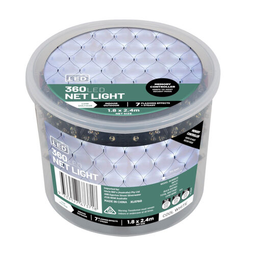 LED Net Light 360pc Connectable Cool White