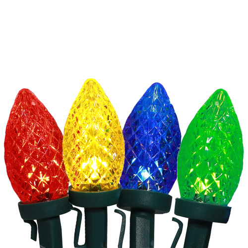C9 Pinecone String Lights 50 LED Multicolour 